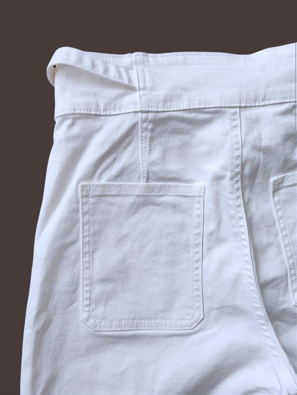 HUDSON Women's Wide-Leg Belt Mid-Rise White Jeans Size 10/30 (Medium)Trendy Pant - Picture 4 of 13